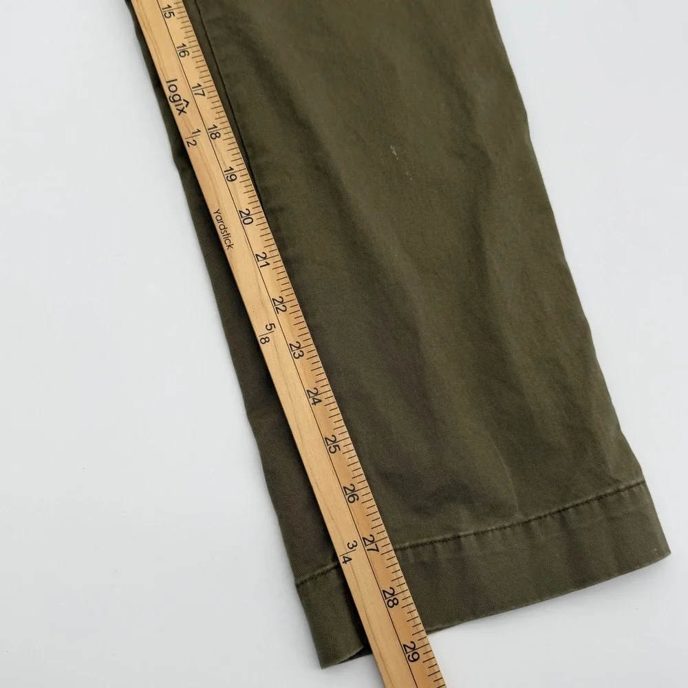 Polo Ralph Lauren Mens 31x30 Stretch Straight Fit Chino Pants Olive Green Cotton